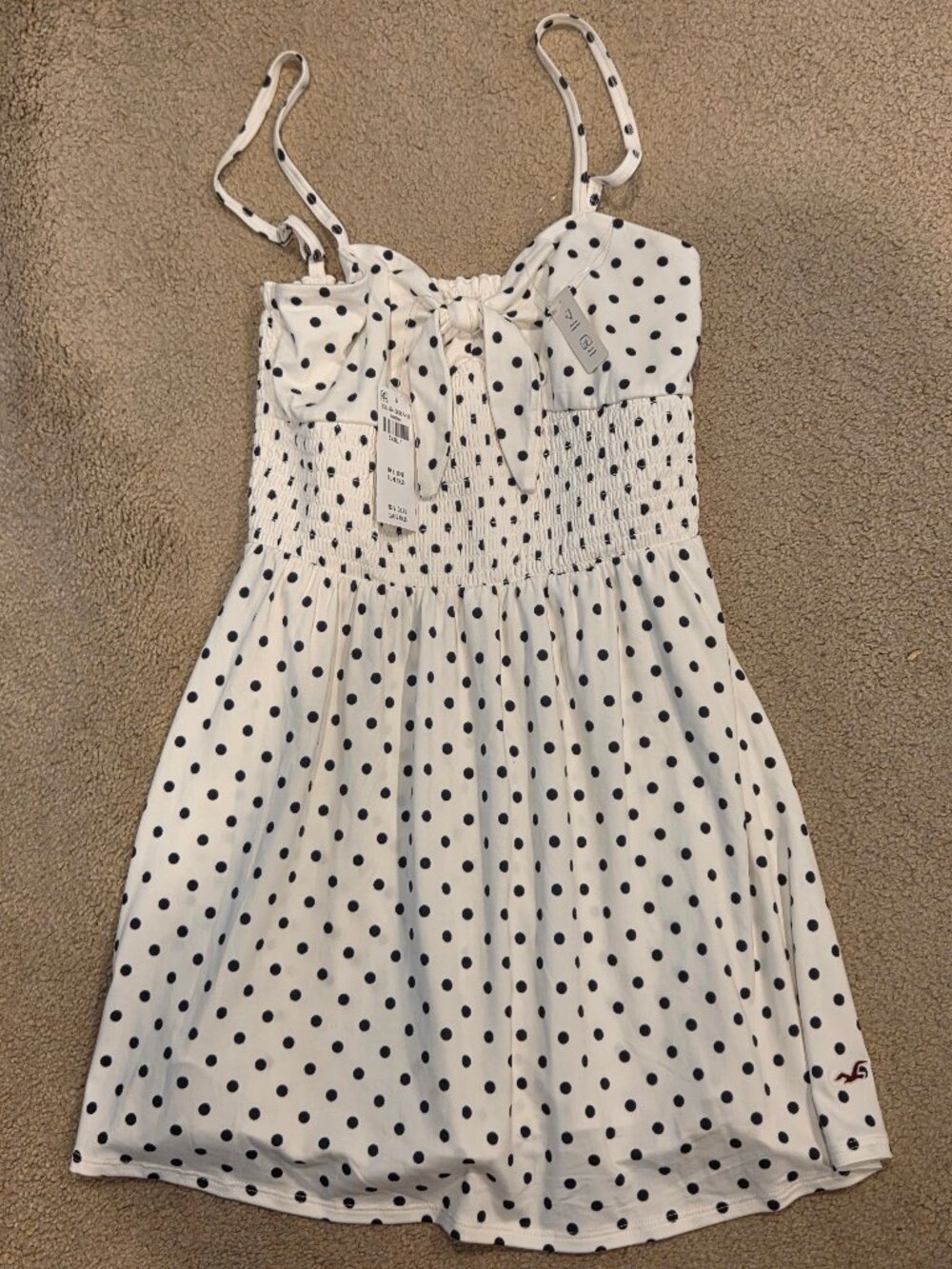Hollister NWT Polka Dot Print Dress Skorts White Black S - Sold Out!